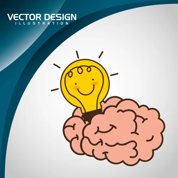 Pensar concepto de diseño — Vector de stock