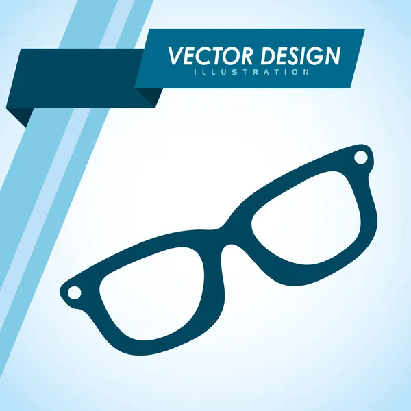 Glazen pictogram ontwerp — Stockvector