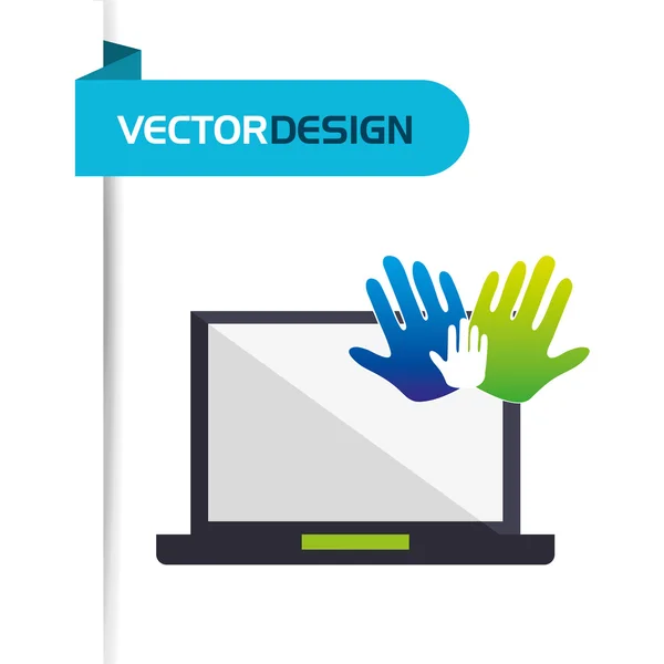 Computer hardware design — Stock vektor