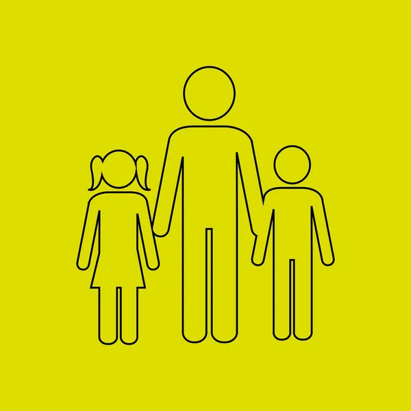 สมาชิกของการออกแบบครอบครัว — ภาพเวกเตอร์สต็อก