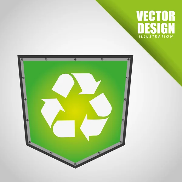 Escudo Icono de diseño — Vector de stock