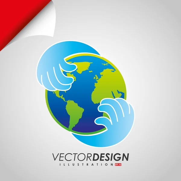 Proporciona diseño de manos — Vector de stock