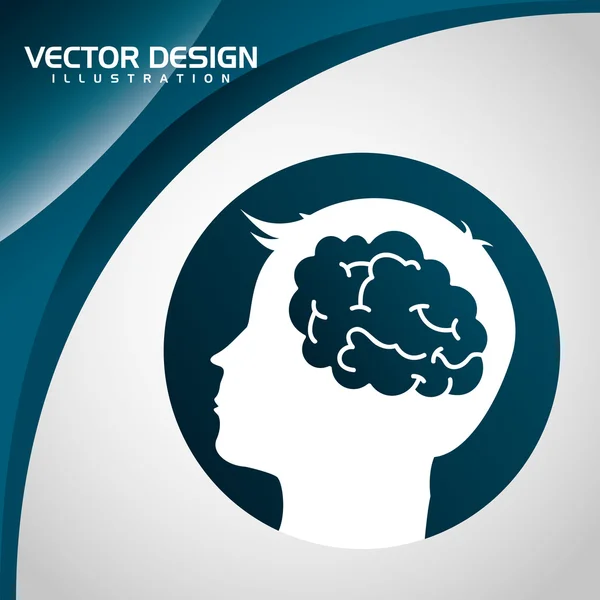 Pensar concepto de diseño — Vector de stock