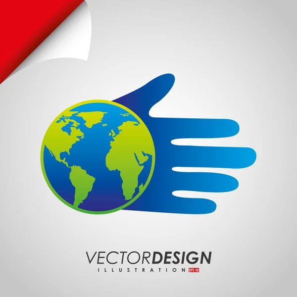 Proporciona diseño de manos — Vector de stock