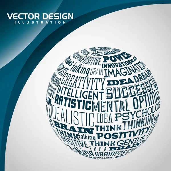 Planeet woorden ontwerp — Stockvector