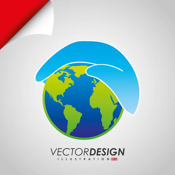 Proporciona diseño de manos — Vector de stock