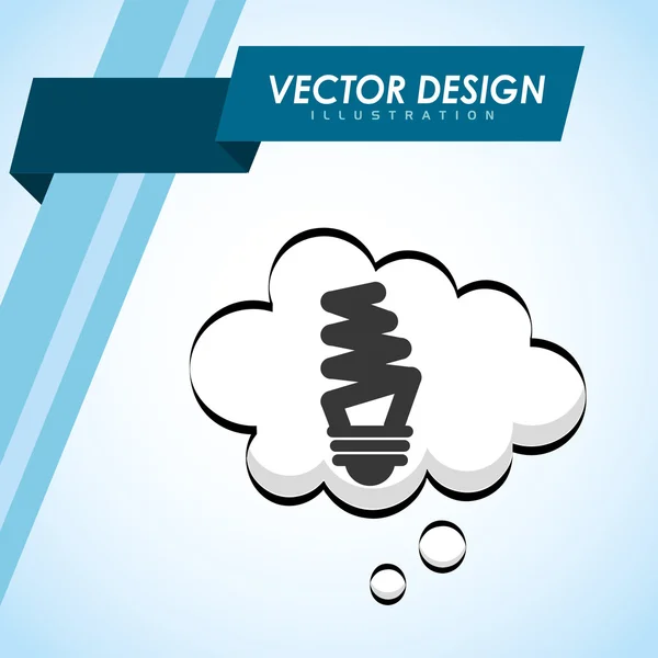 Pensar design conceito — Vetor de Stock