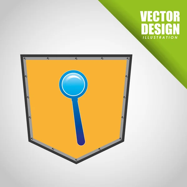 Design de ícone escudo — Vetor de Stock