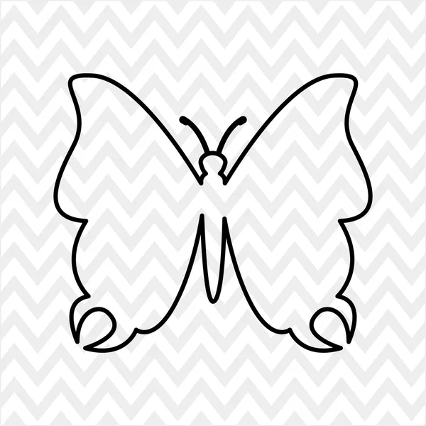 Butterfly isolerade design — Stock vektor