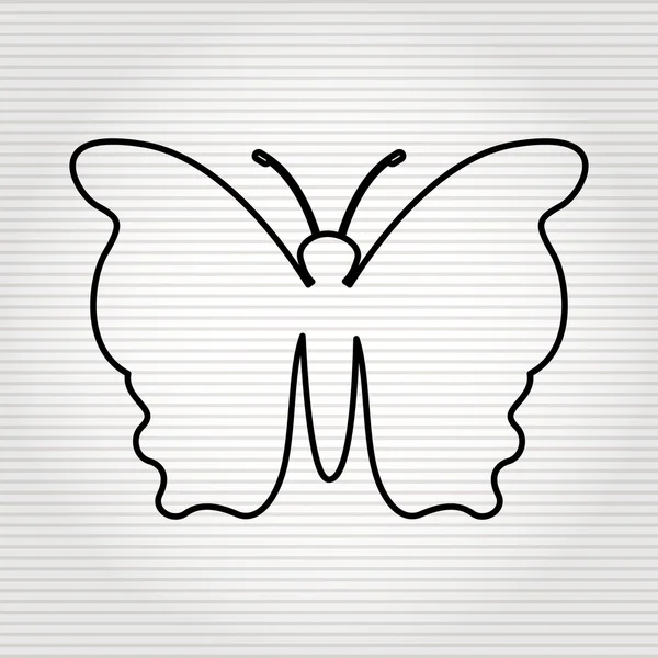 Butterfly isolerade design — Stock vektor