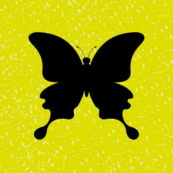 Schmetterling isoliertes Design — Stockvektor