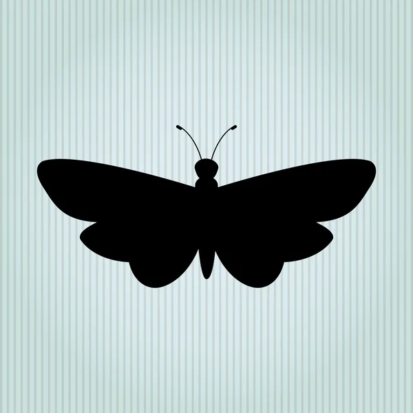 分離された蝶のデザイン — ストックベクタ