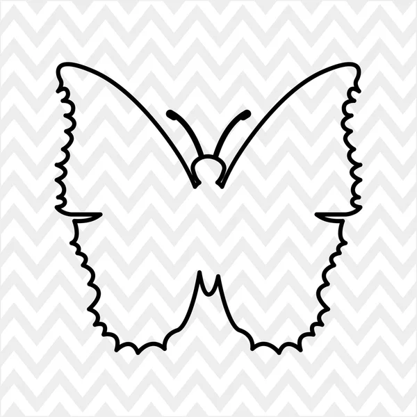 Метелик ізольовані дизайн — стоковий вектор