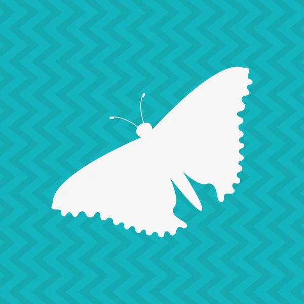 Mariposa diseño aislado — Vector de stock