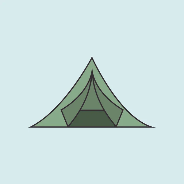 Kamp ekipmanları tasarım — Stok Vektör