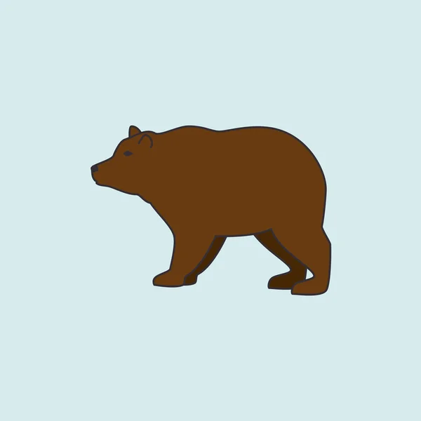 Wild van bear design — Stockvector