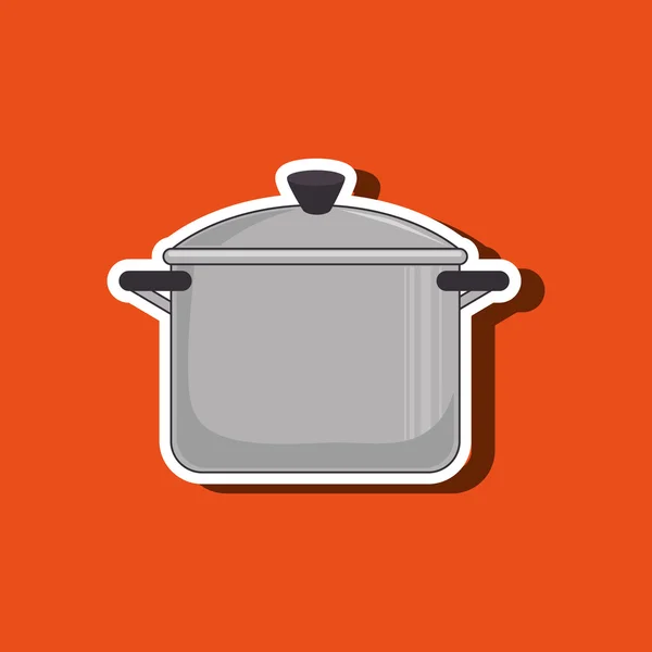 Design kuchyně pot — Stockový vektor