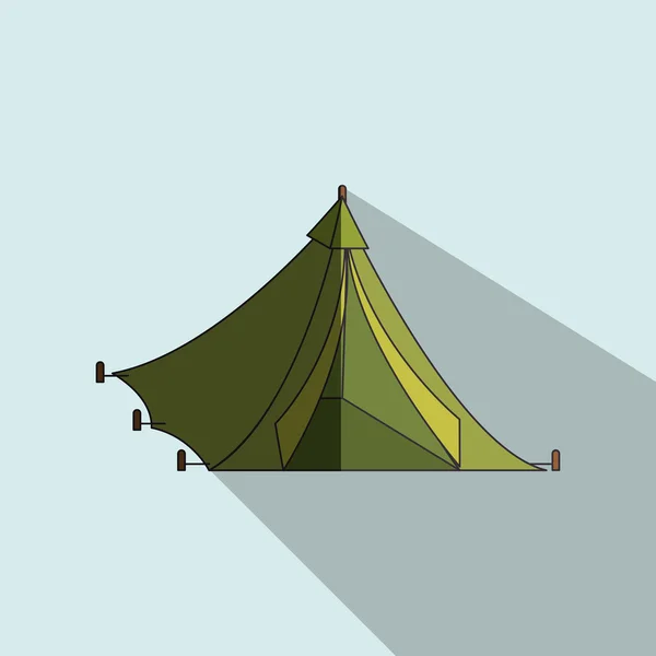 Design der Campingausrüstung — Stockvektor