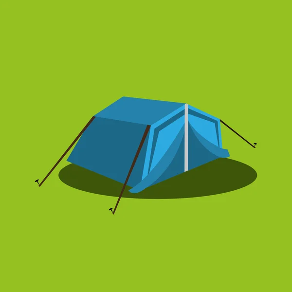Camping equipment design — Stock Vector