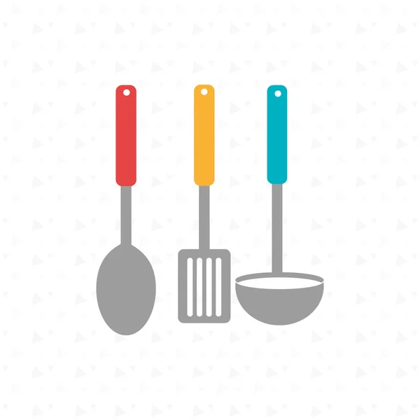 Utensílios de cozinha design — Vetor de Stock