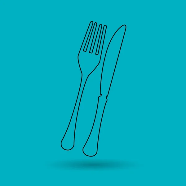 Kitchen utencils design — Stock Vector