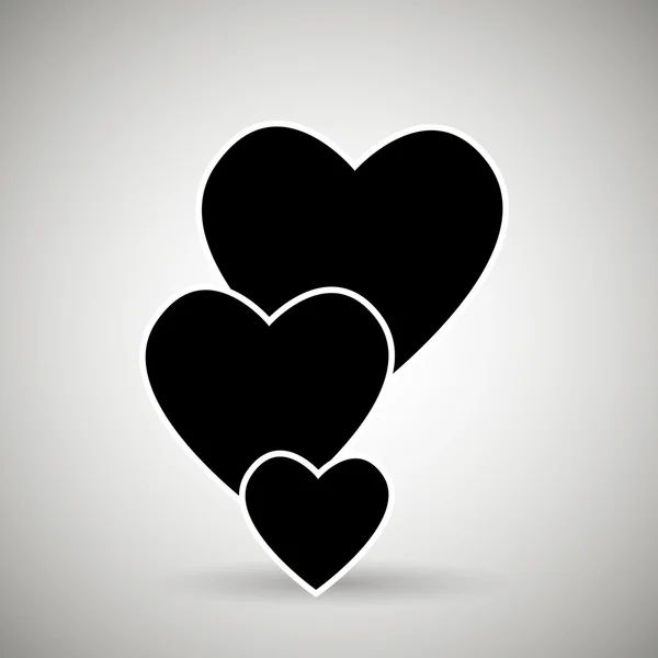 Aşk kartı tasarımı — Stok Vektör