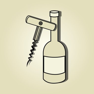 Şarap simgesi tasarım