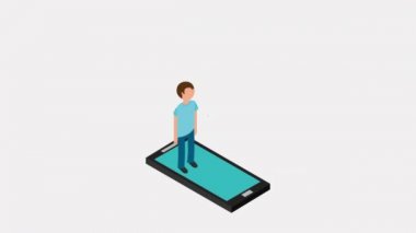 Cep telefonu simgesi tasarım, Video animasyon