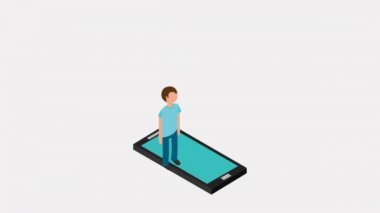 Cep telefonu simgesi tasarım, Video animasyon