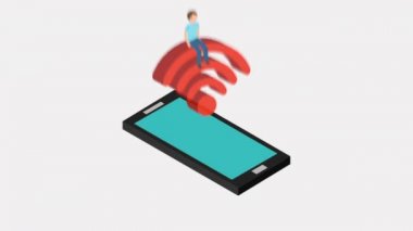 izometrik wifi tasarım, Video animasyon