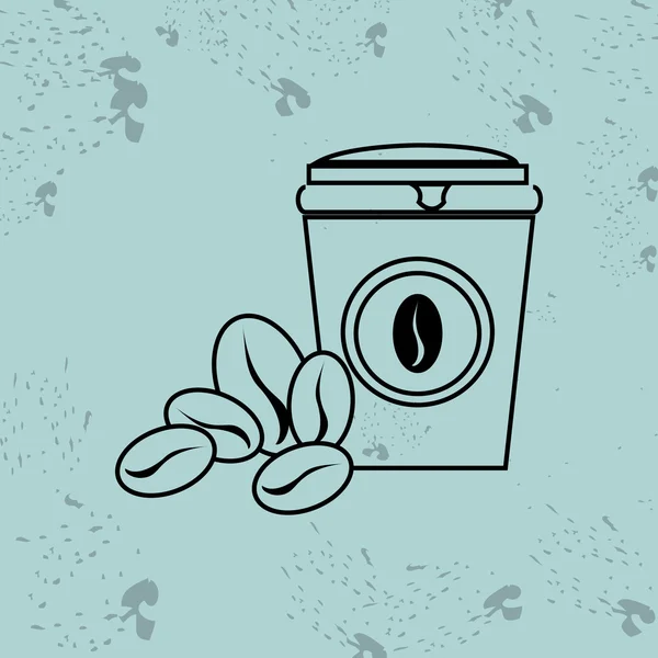 Diseño de icono de café — Vector de stock