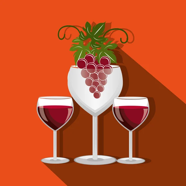 Icône du vin design — Image vectorielle