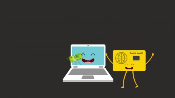 Icono de negocio animado diseño, Animación de vídeo — Vídeo de stock