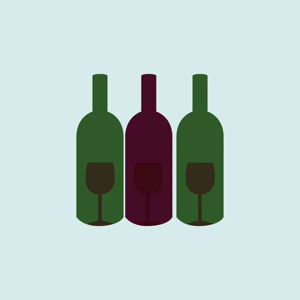 Дизайн иконы вина — стоковый вектор