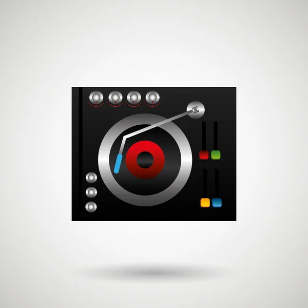 Dj icono de diseño — Vector de stock