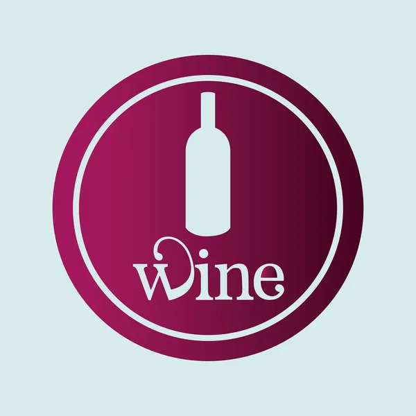 Diseño del icono del vino — Vector de stock