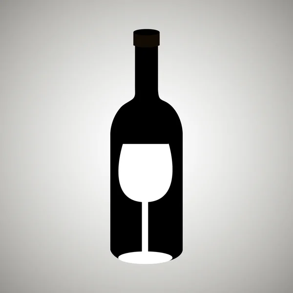 Diseño del icono del vino — Vector de stock