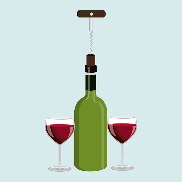 Wine icon design — Stock Vector