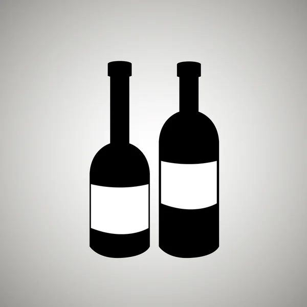 Diseño del icono del vino — Vector de stock