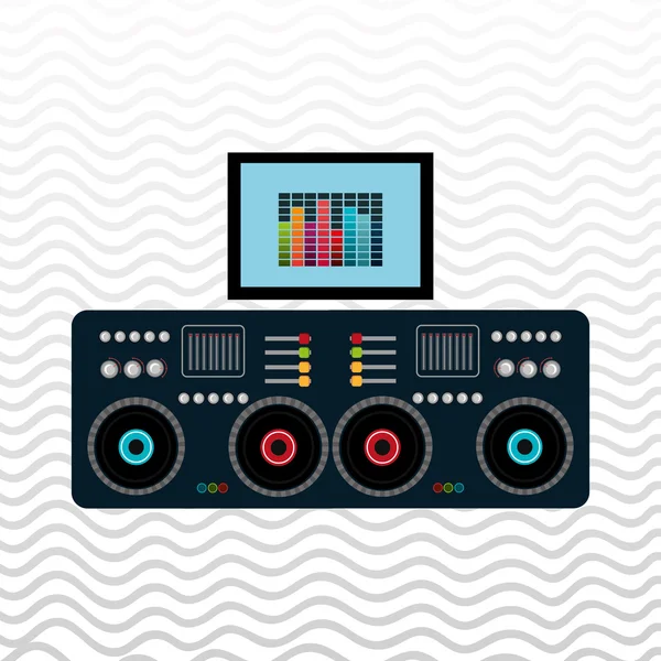 Dj icono de diseño — Vector de stock