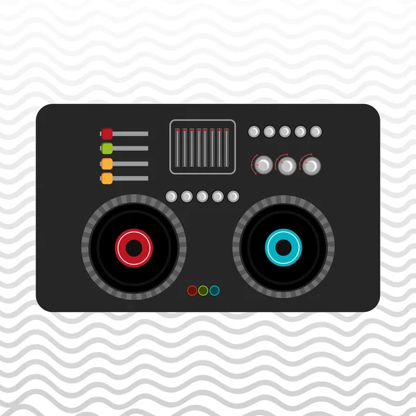 Dj icono de diseño — Vector de stock