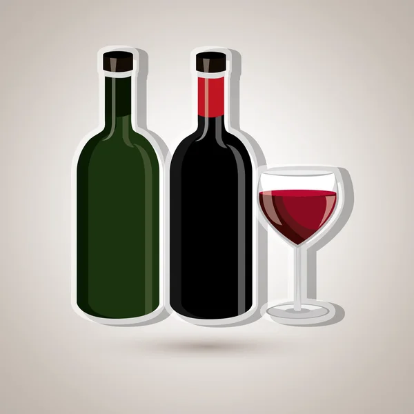 Wine icon design — Stock Vector