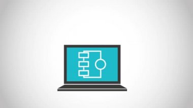 Veri Merkezi ve güvenlik simgesi tasarım, Video animasyon