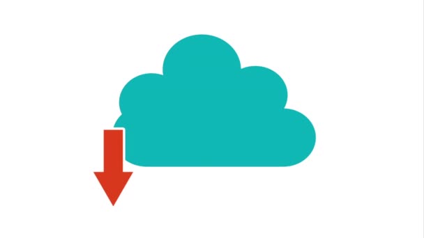 Design de ícone de data center, Animação de vídeo — Vídeo de Stock