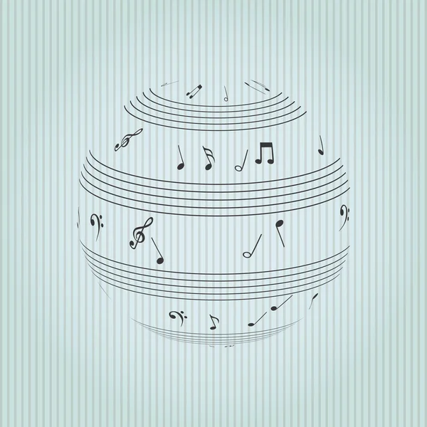 Icône musicale design — Image vectorielle
