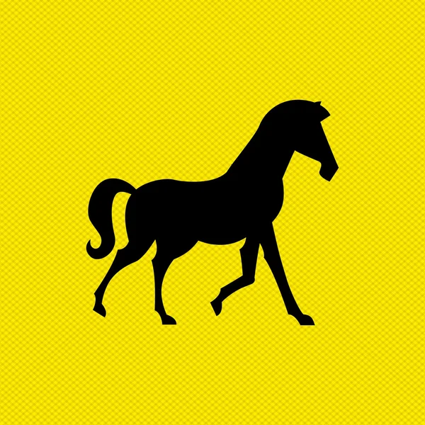 Conception de silhouette de cheval — Image vectorielle