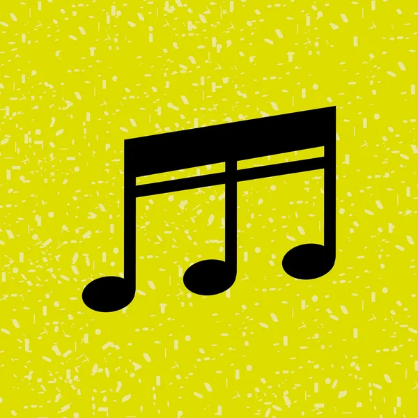 Icono musical diseño — Vector de stock