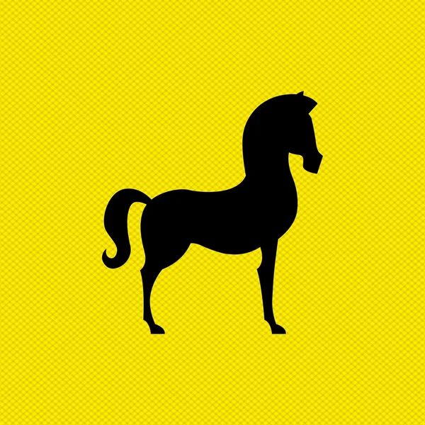 Conception de silhouette de cheval — Image vectorielle