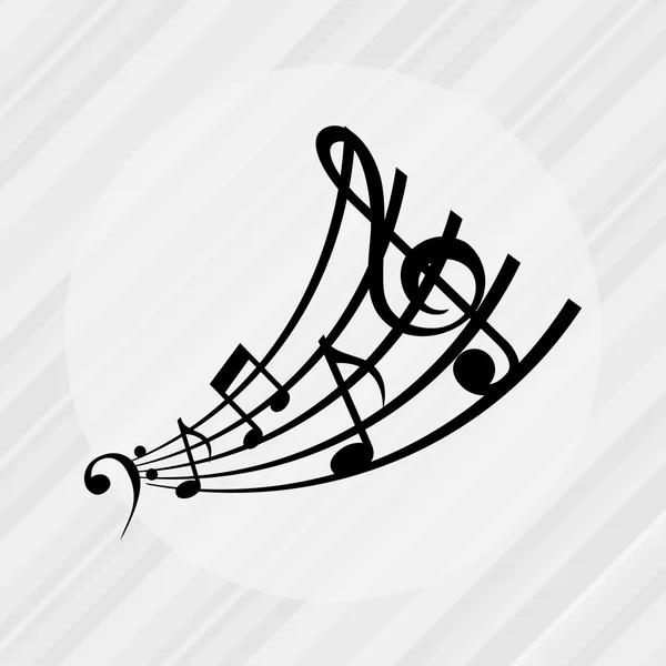 Музичні icon дизайн — стоковий вектор