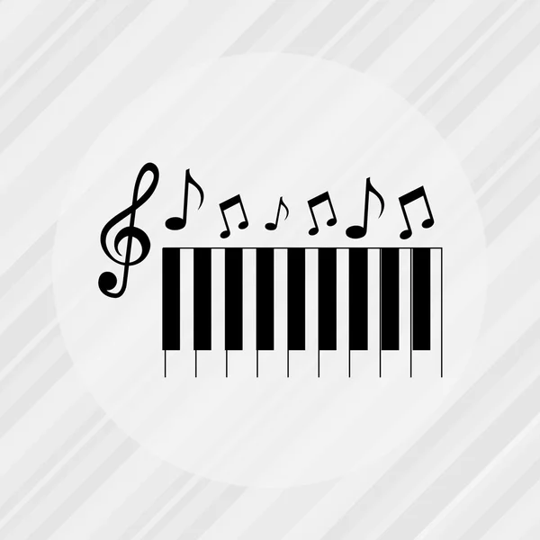 Muzikale pictogram ontwerp — Stockvector